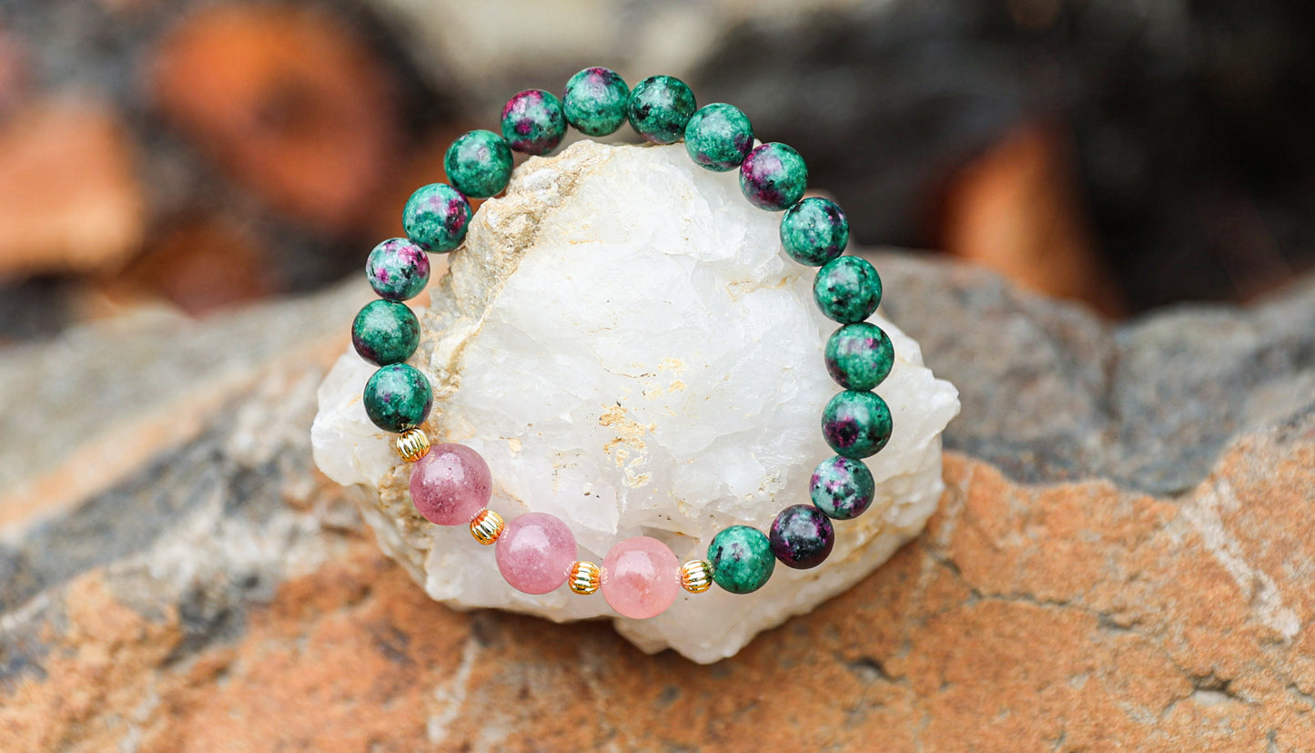 Strawberry Quartz-Imperial Jasper
