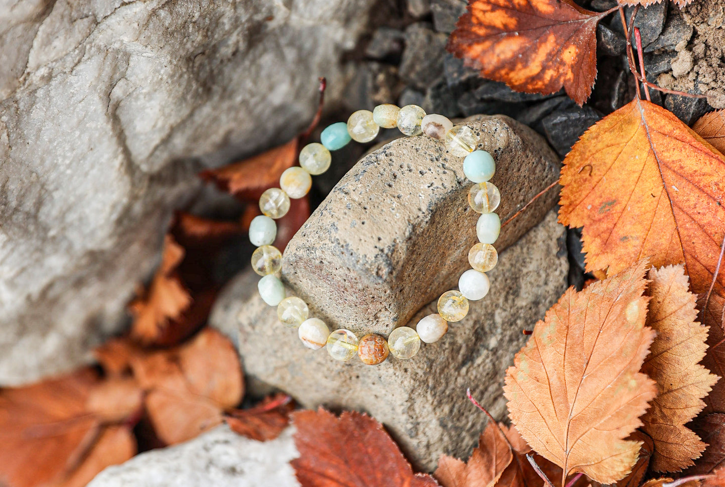 Amazonite-Citrine Bracelet