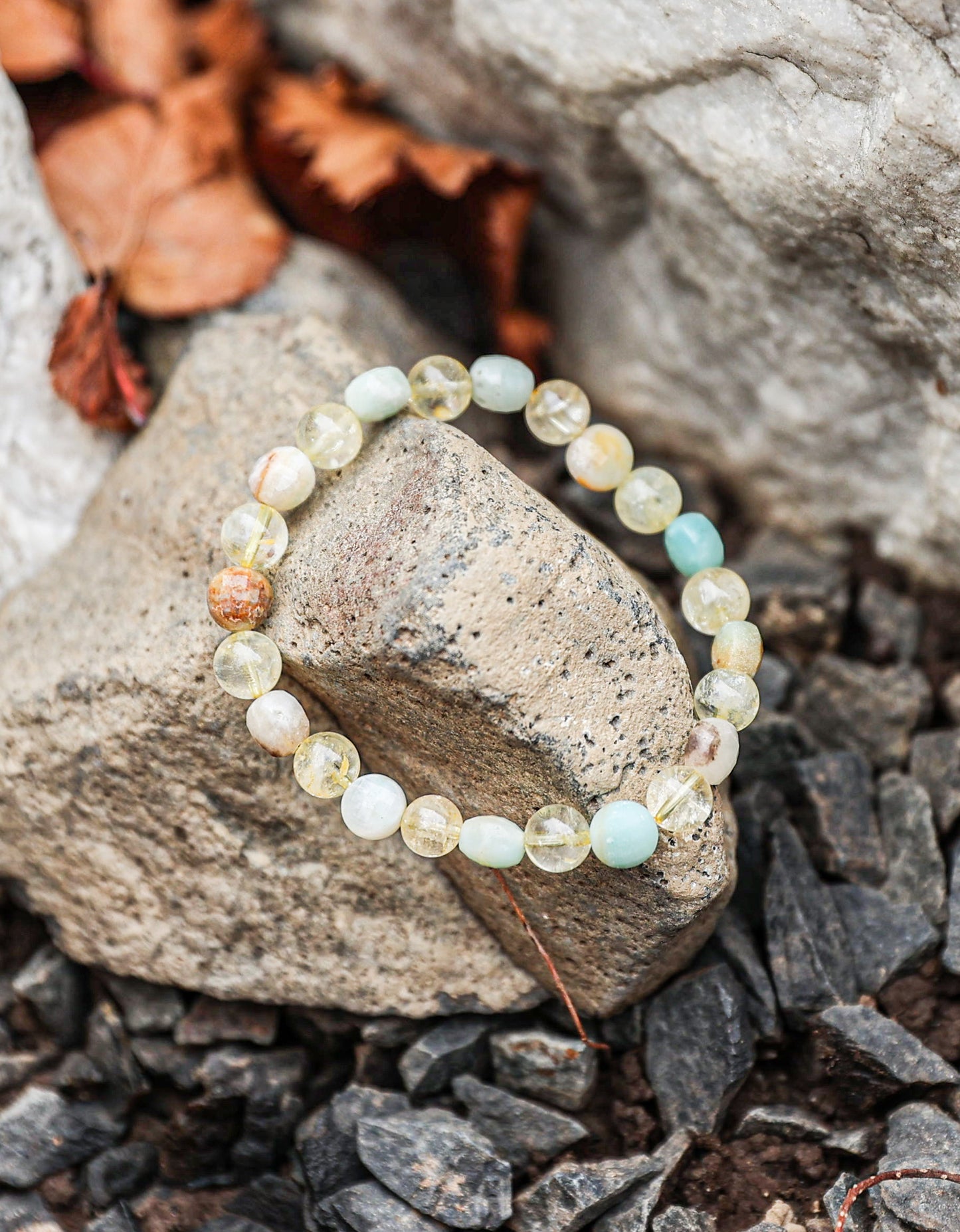 Amazonite-Citrine Bracelet