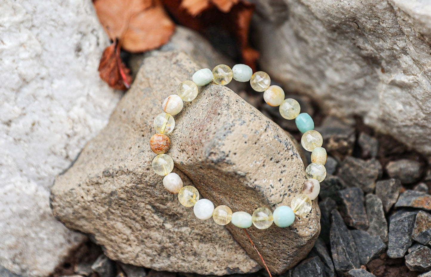 Amazonite-Citrine Bracelet
