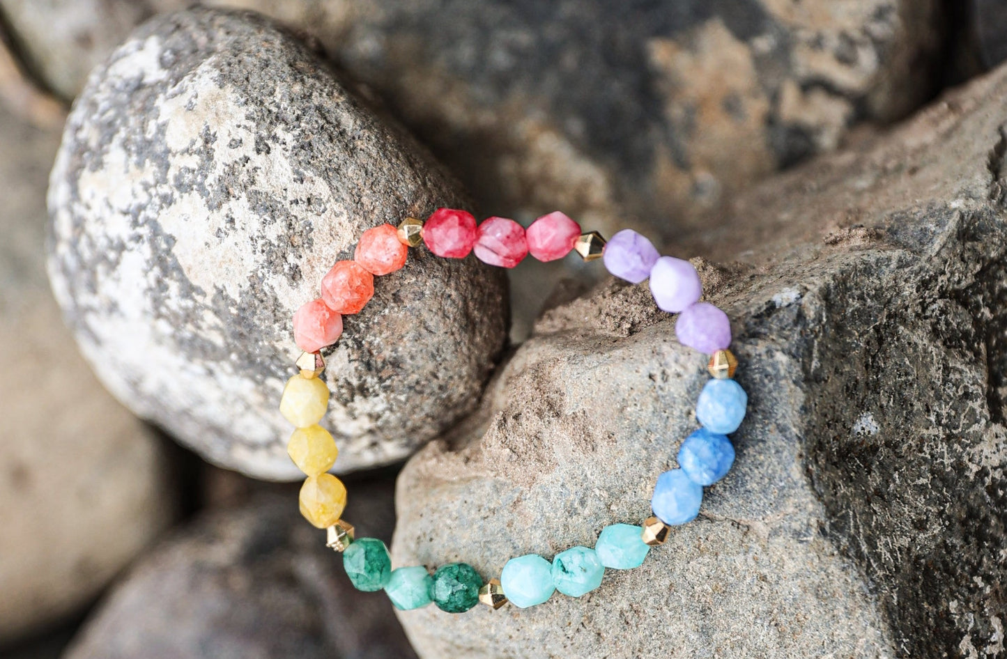 Colored Quartz Bracelet