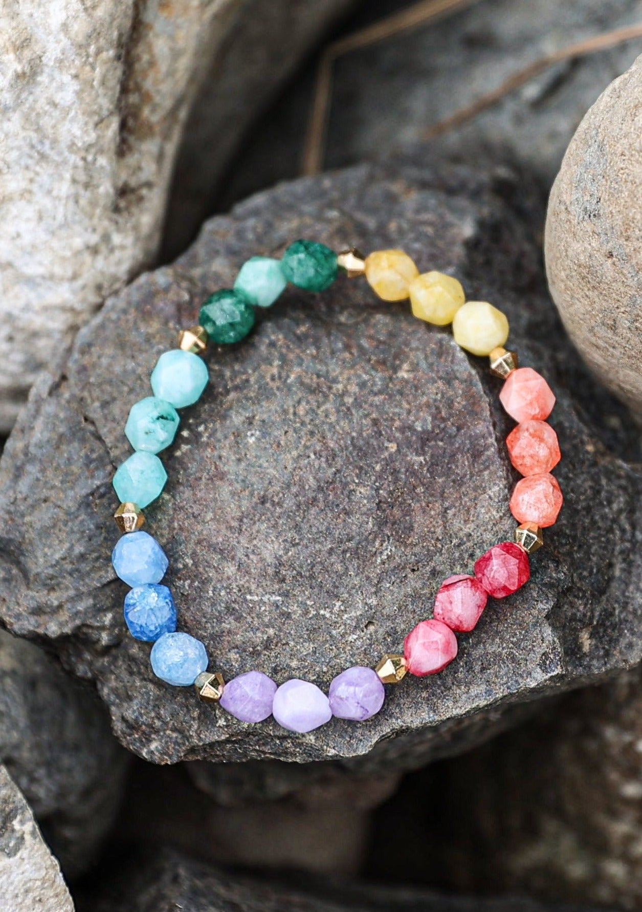Colored Quartz Bracelet