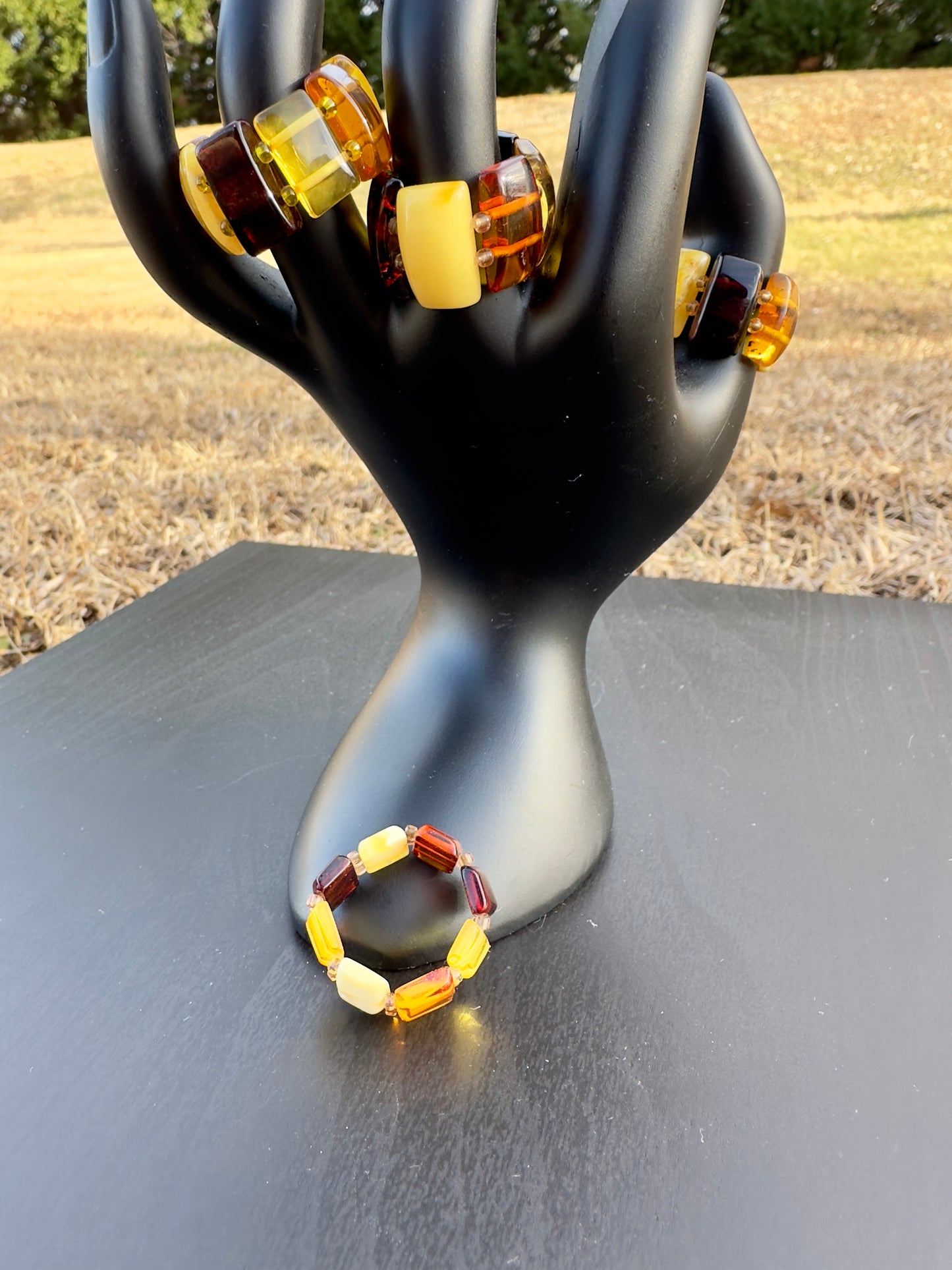 Natural Amber Rings