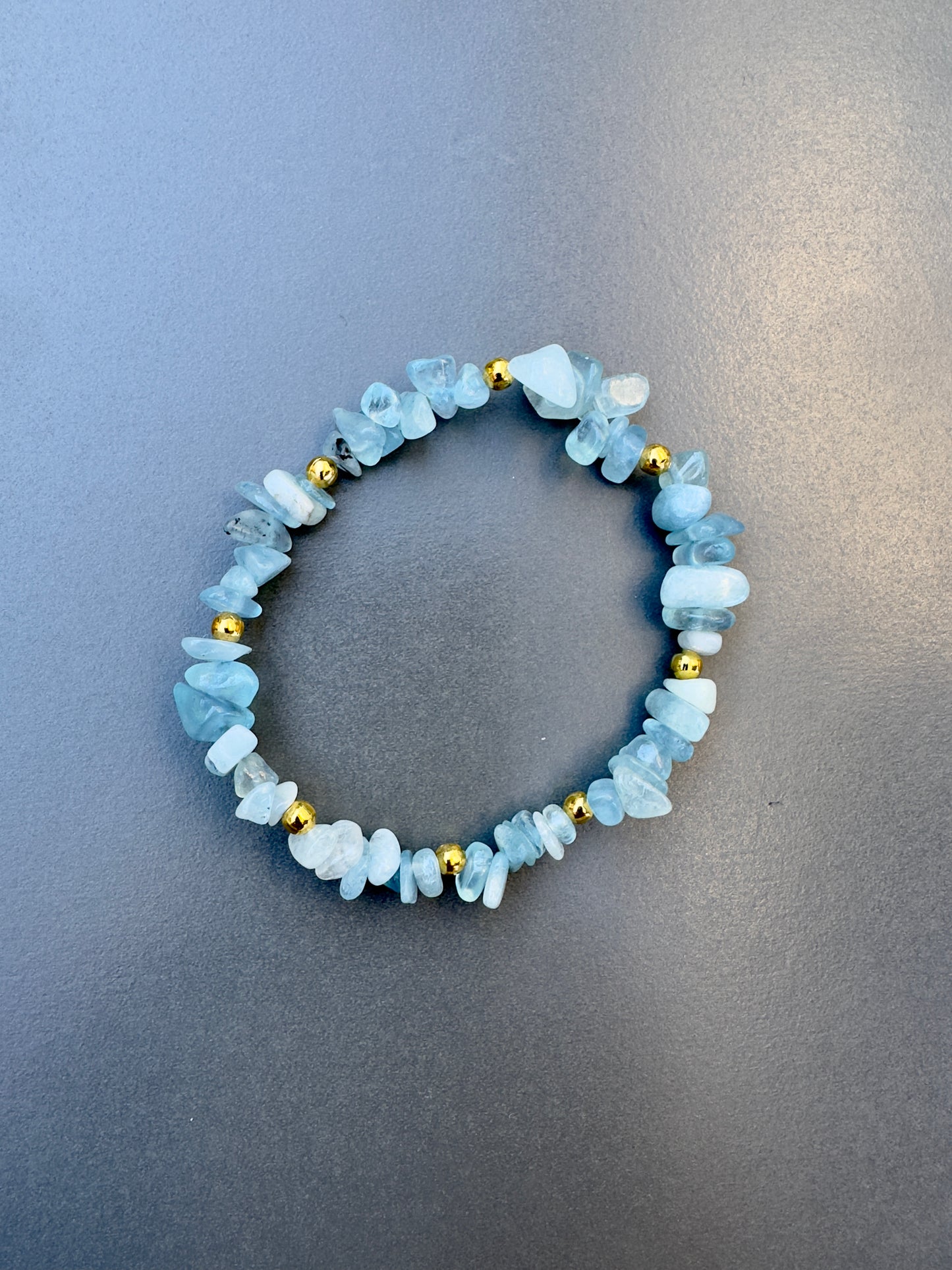 Chipped Aquamarine Bracelet