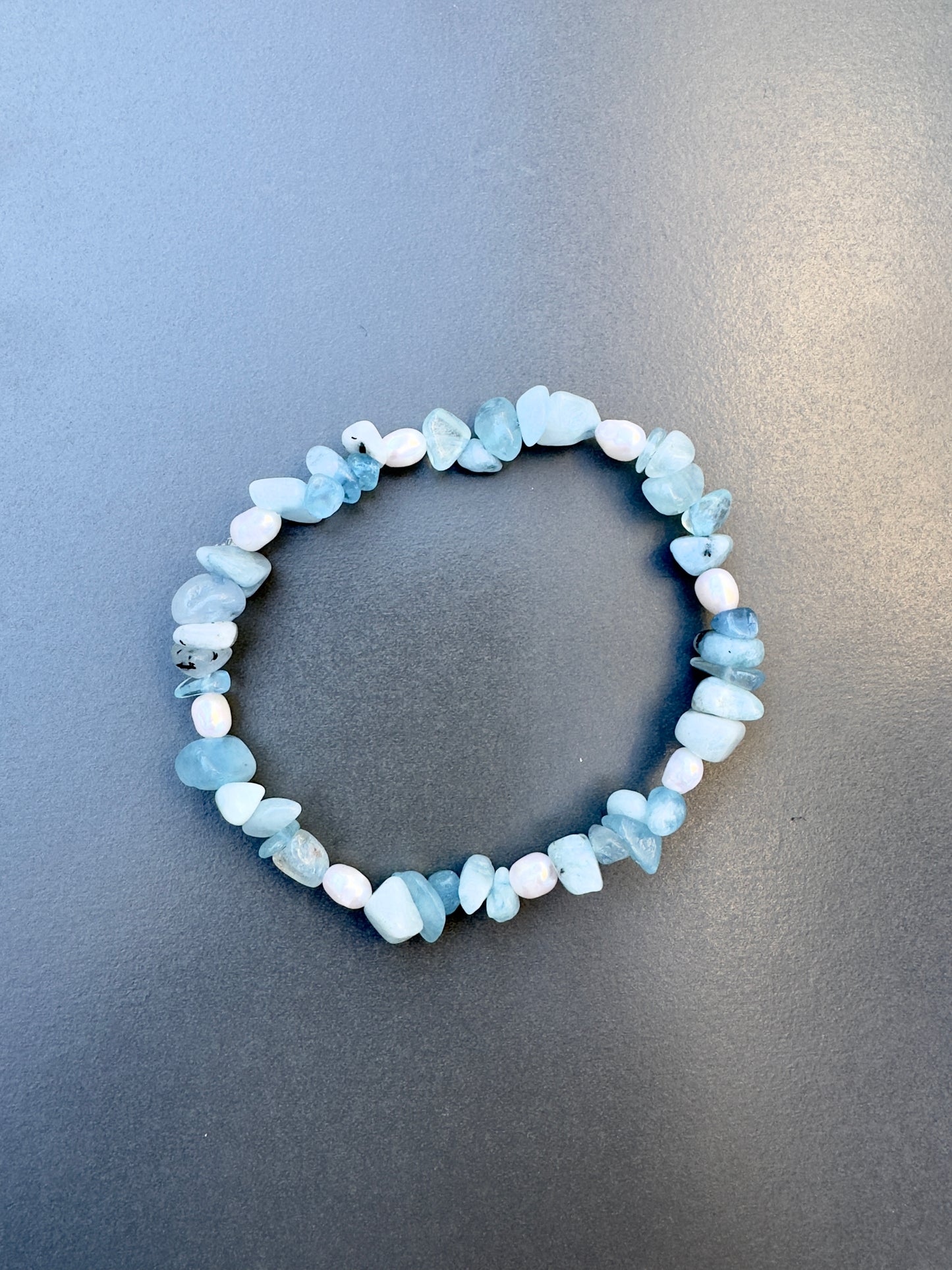 Chipped Aquamarine Bracelet