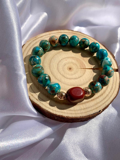 Imperial Jasper-Red Jasper Bracelet
