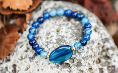 Blue Agate Bracelet