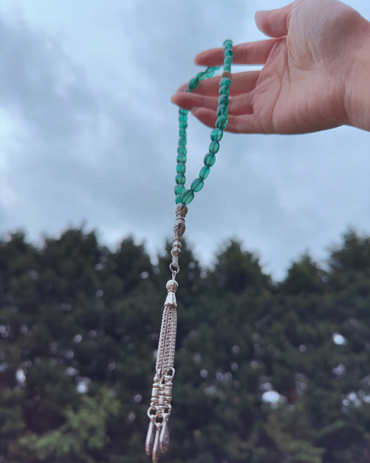 33-Bead Emerald Misbaha