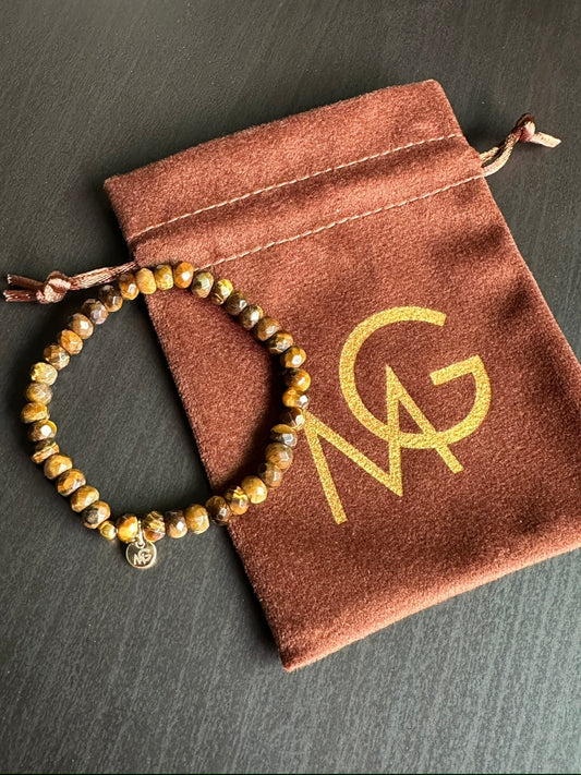 Small Tiger Eye Faceted Bracelet