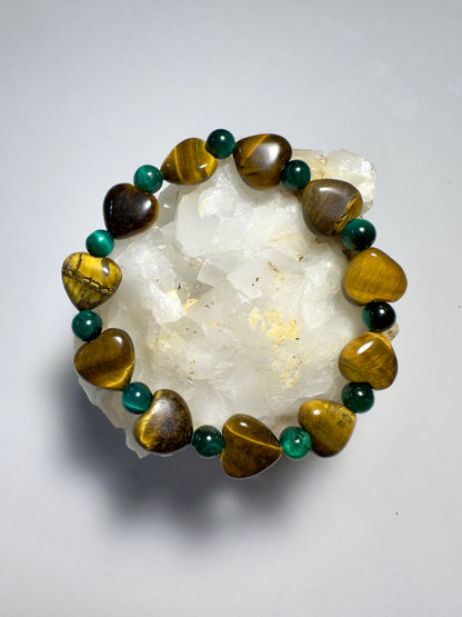 Green Tiger-Tiger eye Bracelet