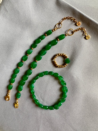 OUT OF STOCK Emerald Bracelets and Ring