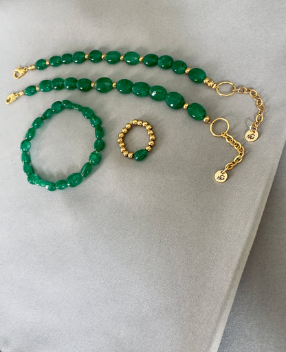 OUT OF STOCK Emerald Bracelets and Ring