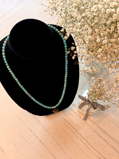 Turquoise - Tiger Eye 22-Inch Necklace