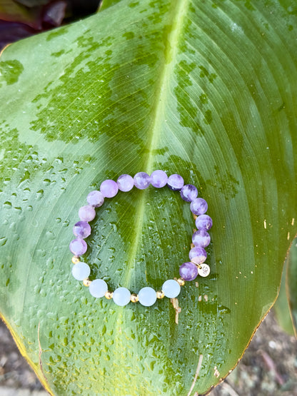 Amethyst-Aquamarine Bracelet