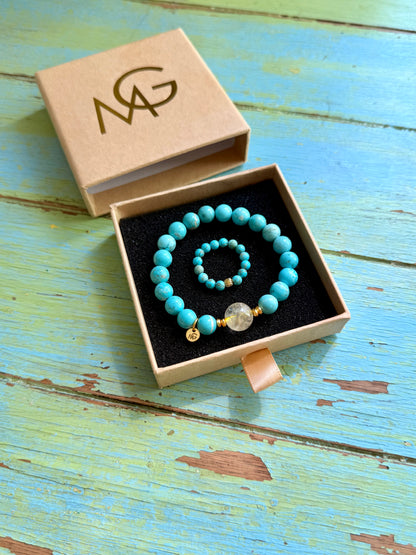 Citrine - Turquoise Bracelet