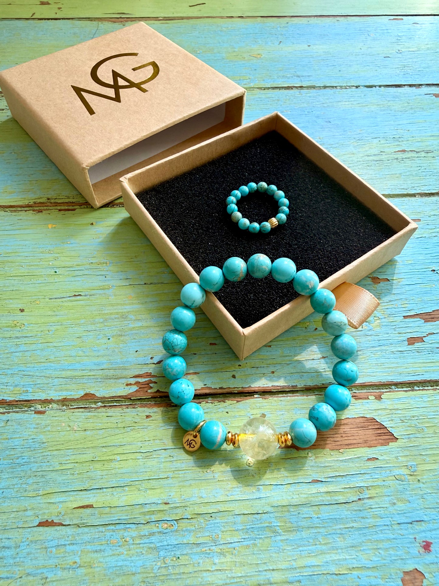 Citrine - Turquoise Bracelet