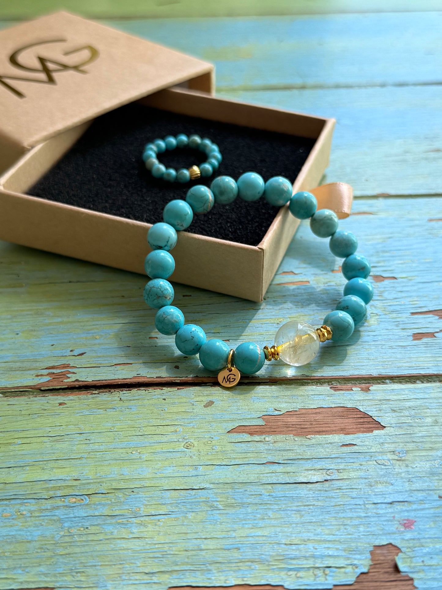 Citrine - Turquoise Bracelet
