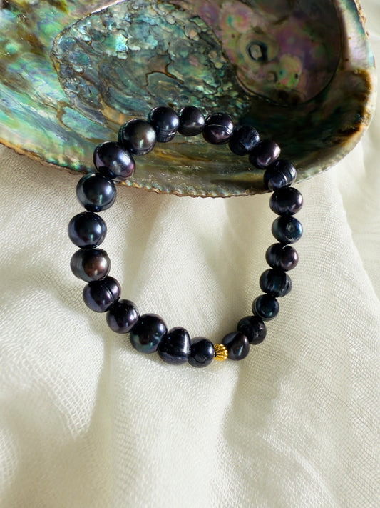 Rare and Natural Black Pearl Bracelet (SOLD OUT)