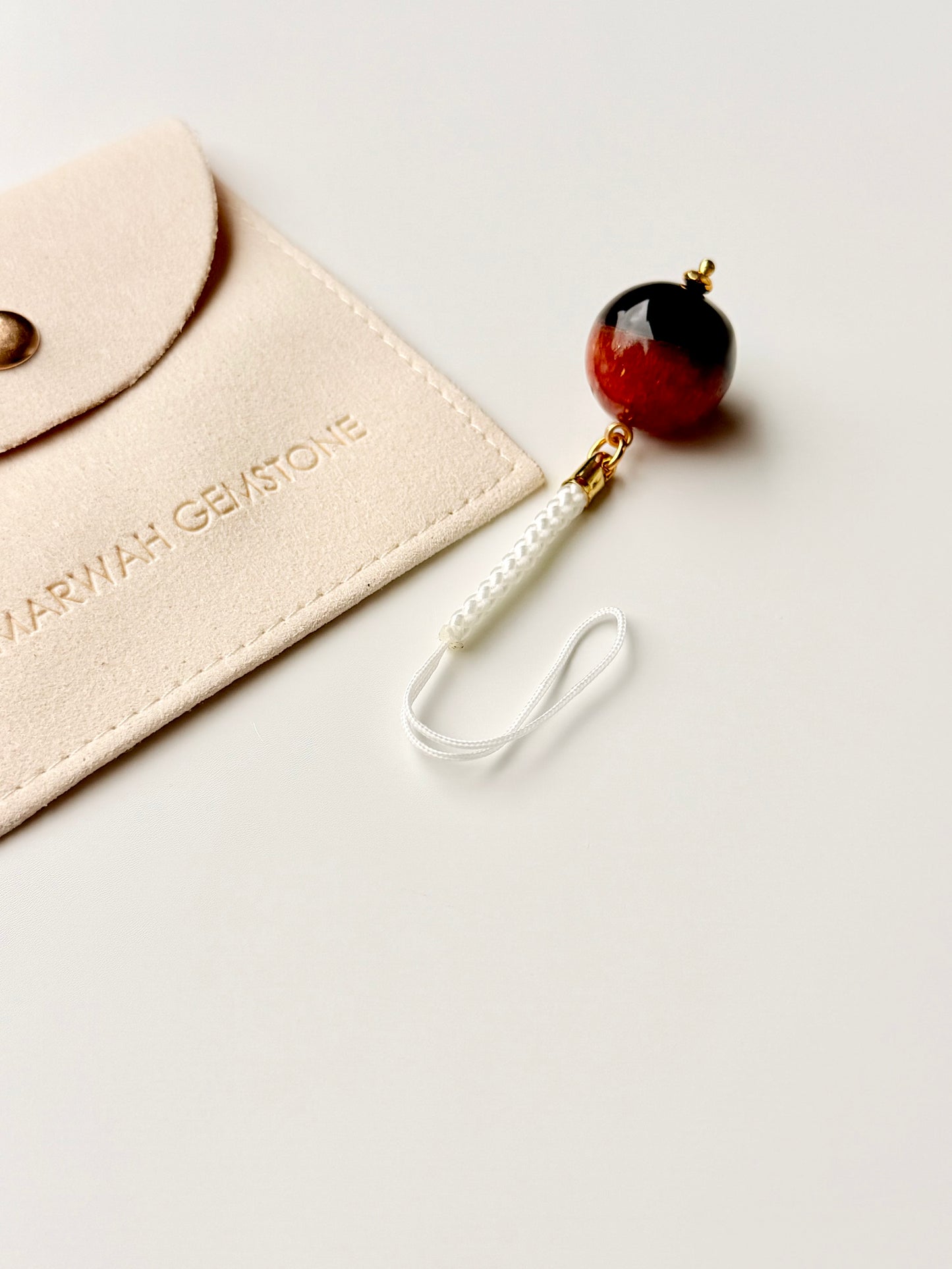 Colored Agate and Obsidian Phone Charms