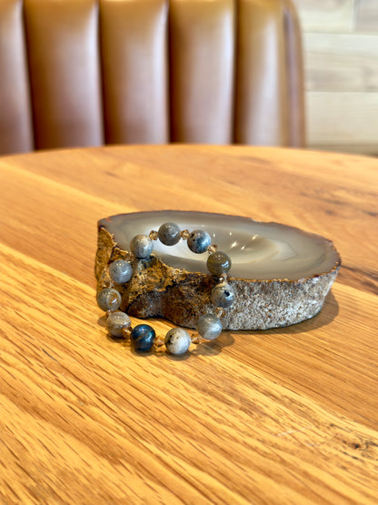 Labradorite Bracelet with Swarovski Spacers