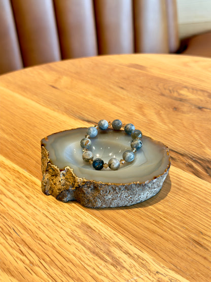 Labradorite Bracelet with Swarovski Spacers