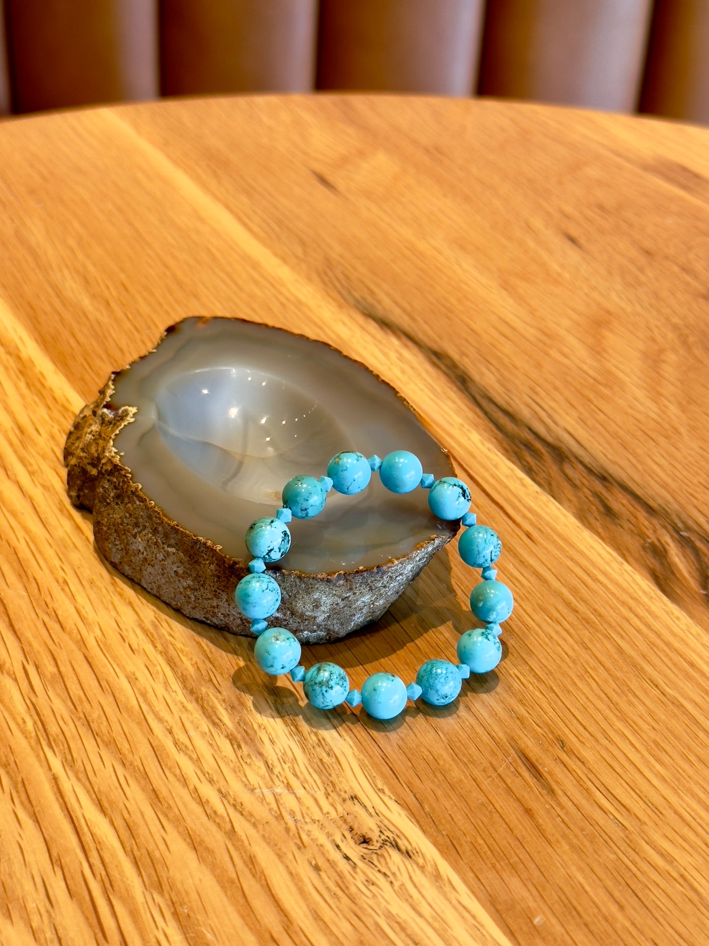 Turquoise Bracelet with Swarovski Spacers