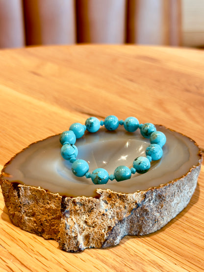 Turquoise Bracelet with Swarovski Spacers