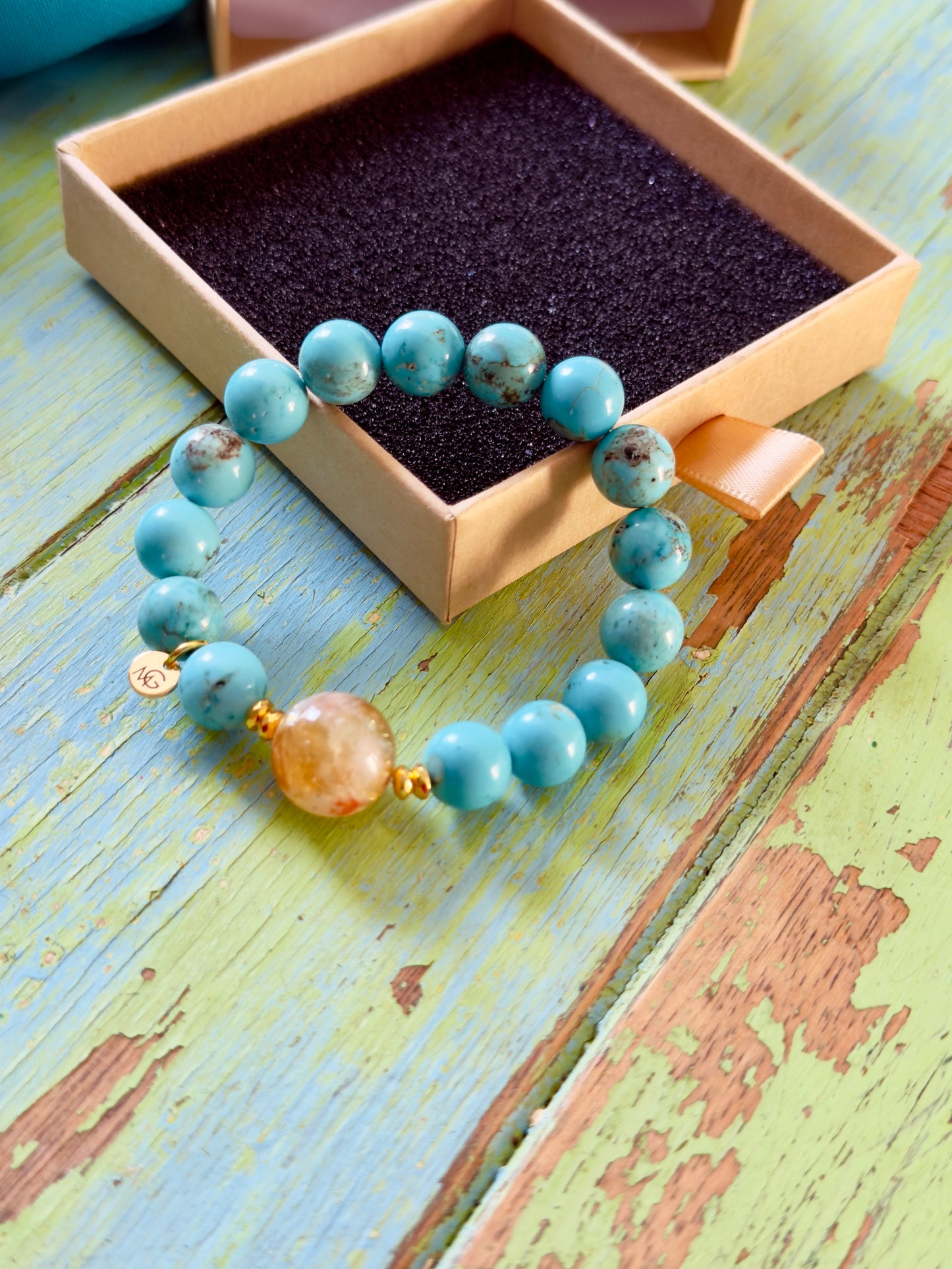 Citrine - Turquoise Bracelet