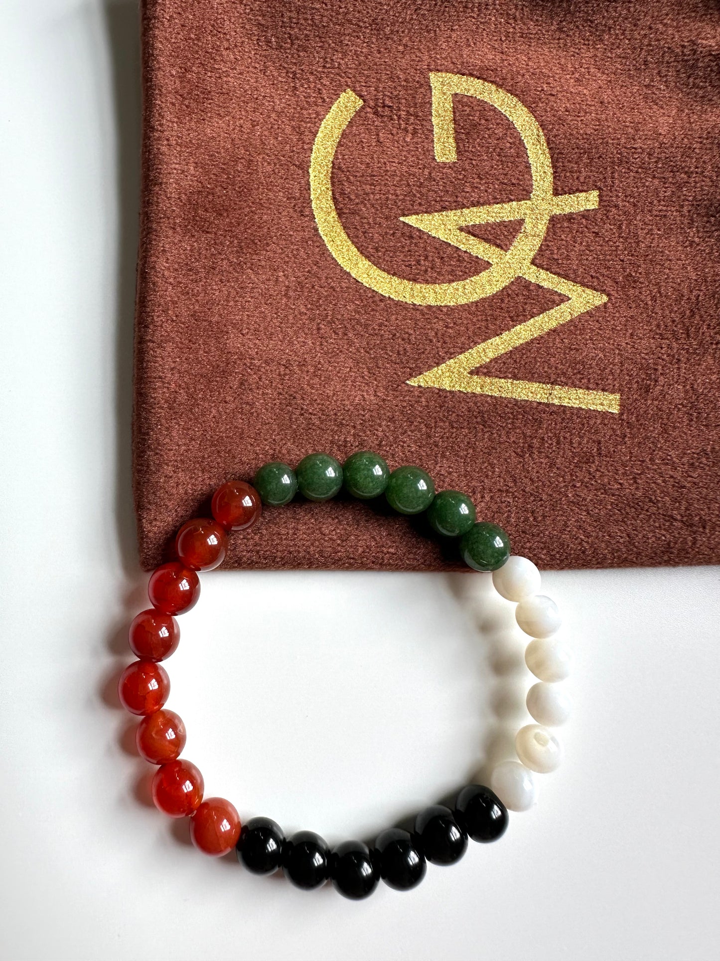 Palestinian Flag Bracelet 6mm Bead Size