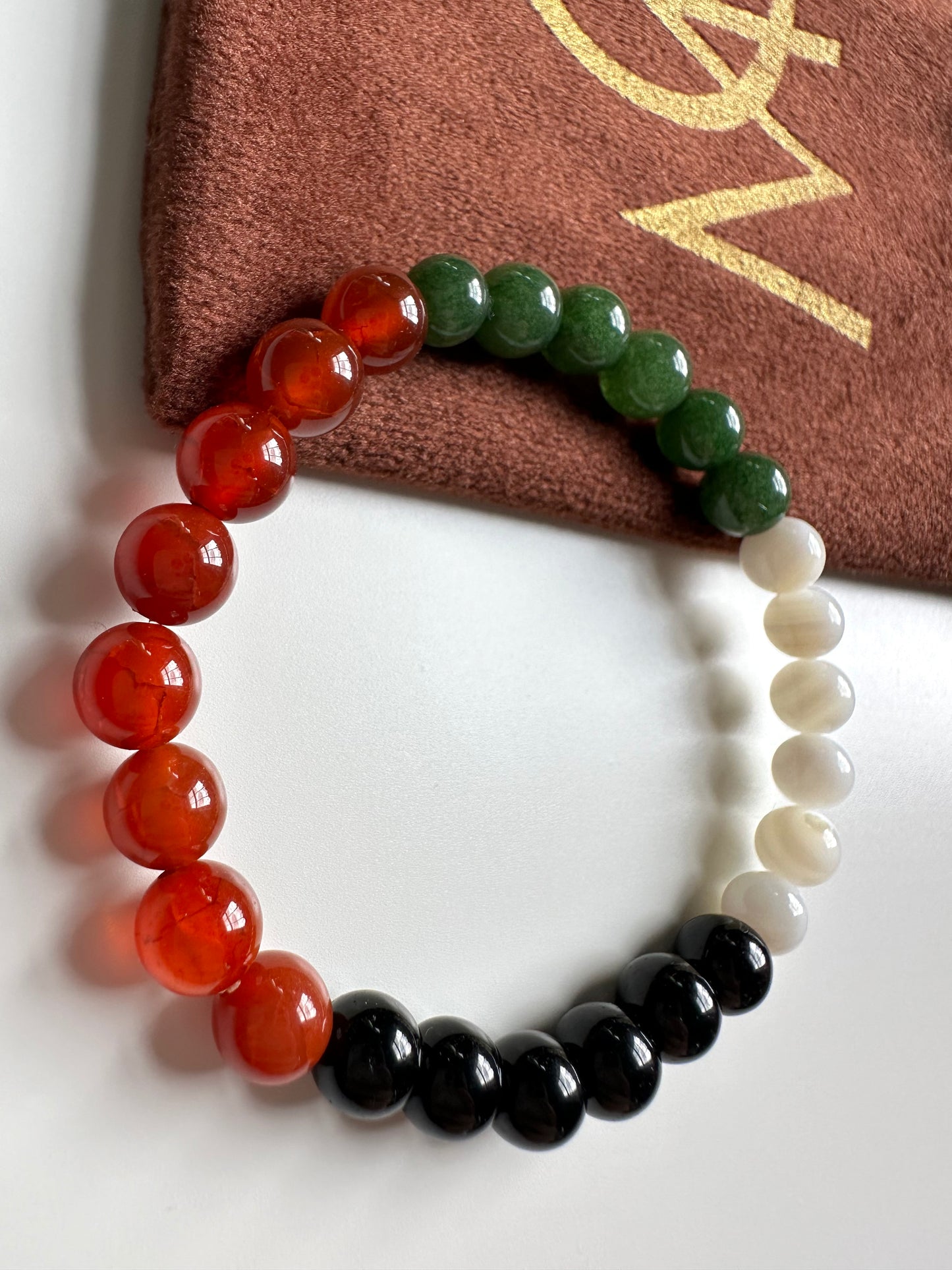 Palestinian Flag Bracelet 6mm Bead Size