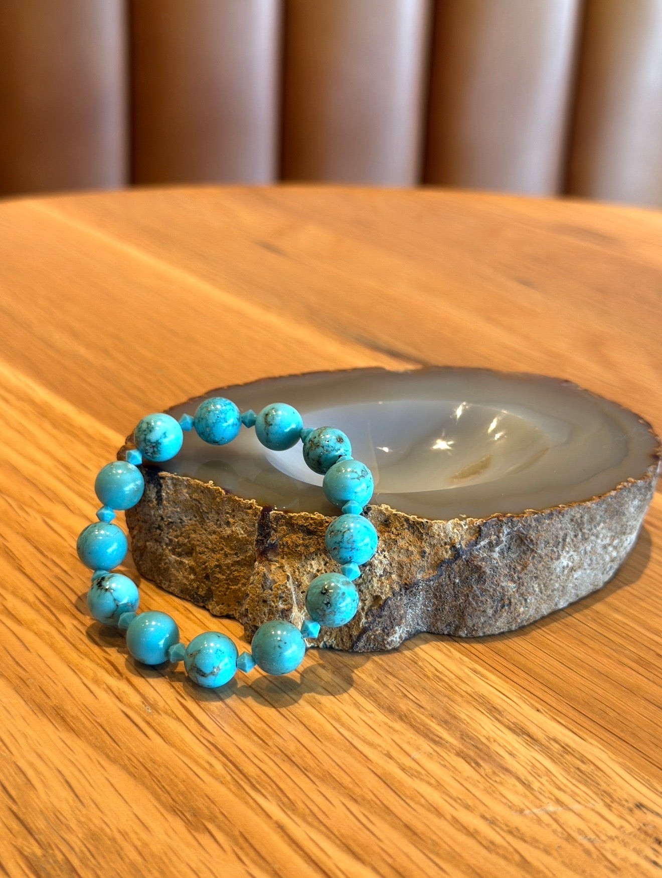 Turquoise Bracelet with Swarovski Spacers