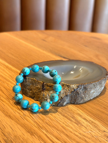 Turquoise Bracelet with Swarovski Spacers