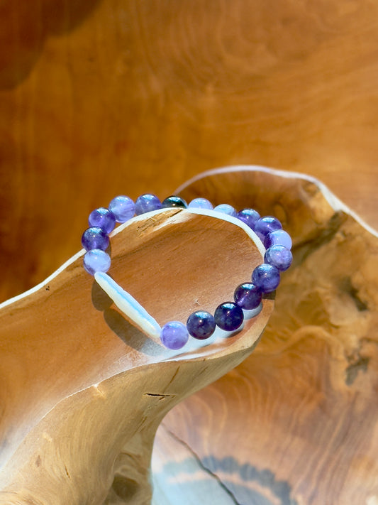 Amethyst - Pearl Bracelet