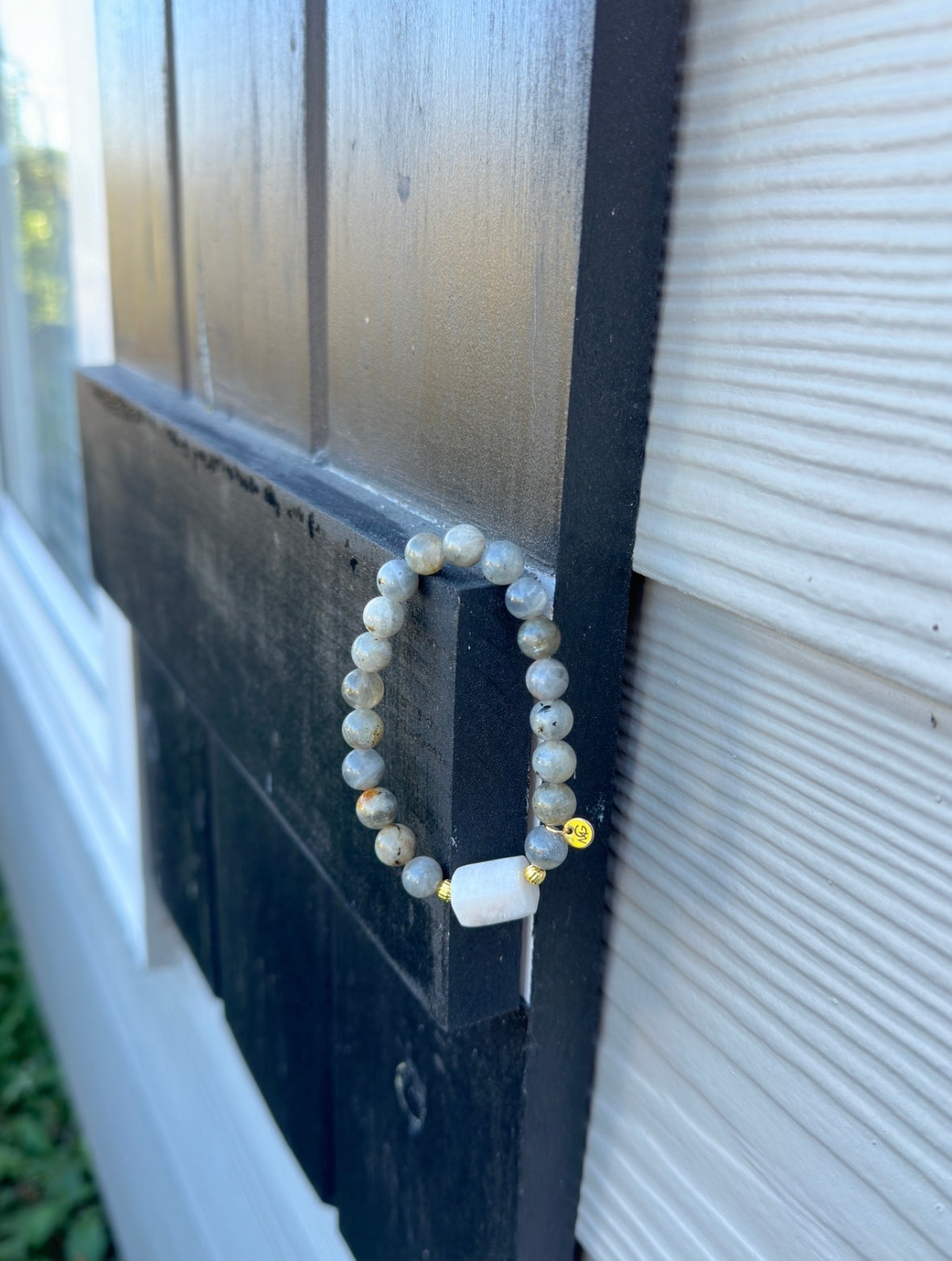 Labradorite-Raw Moonstone Bracelet