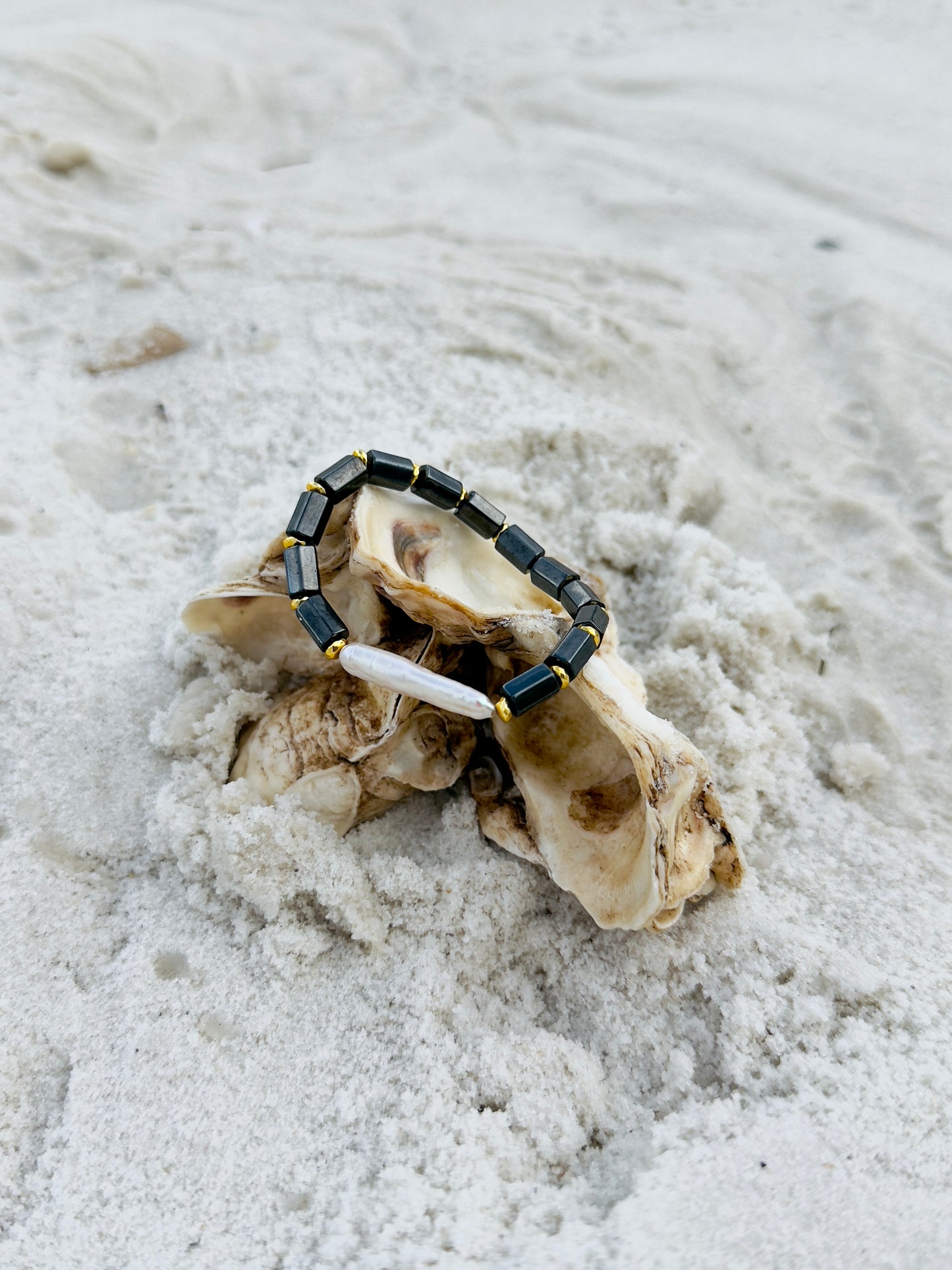 Magnetic Hematite - Natural Freshwater Pearl