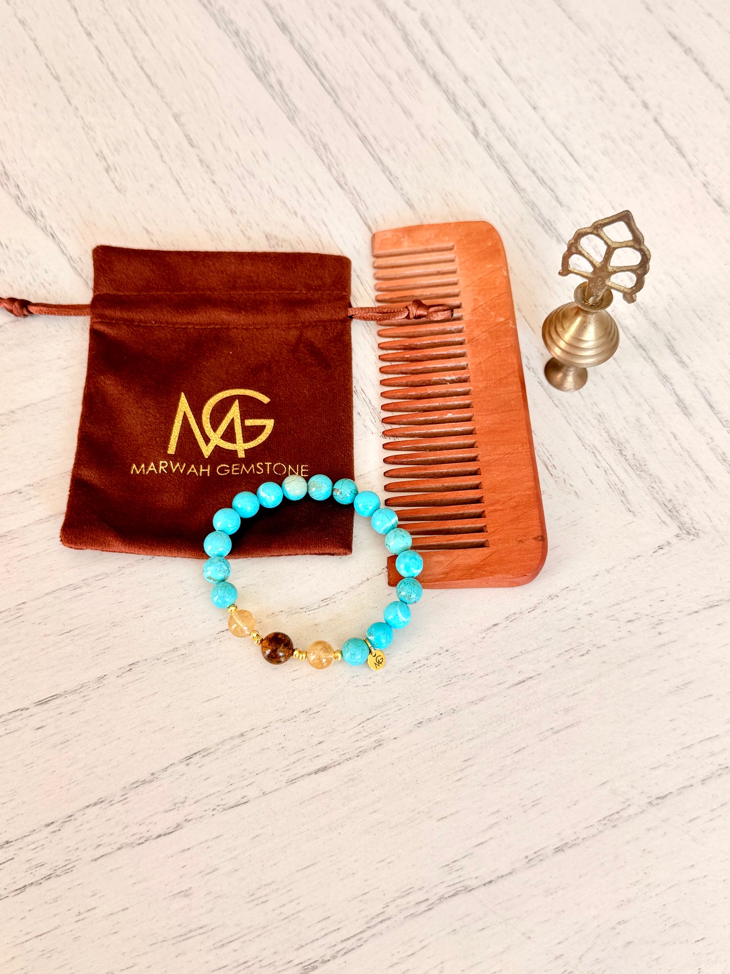 Turquoise - Citrine - Amber Bracelet