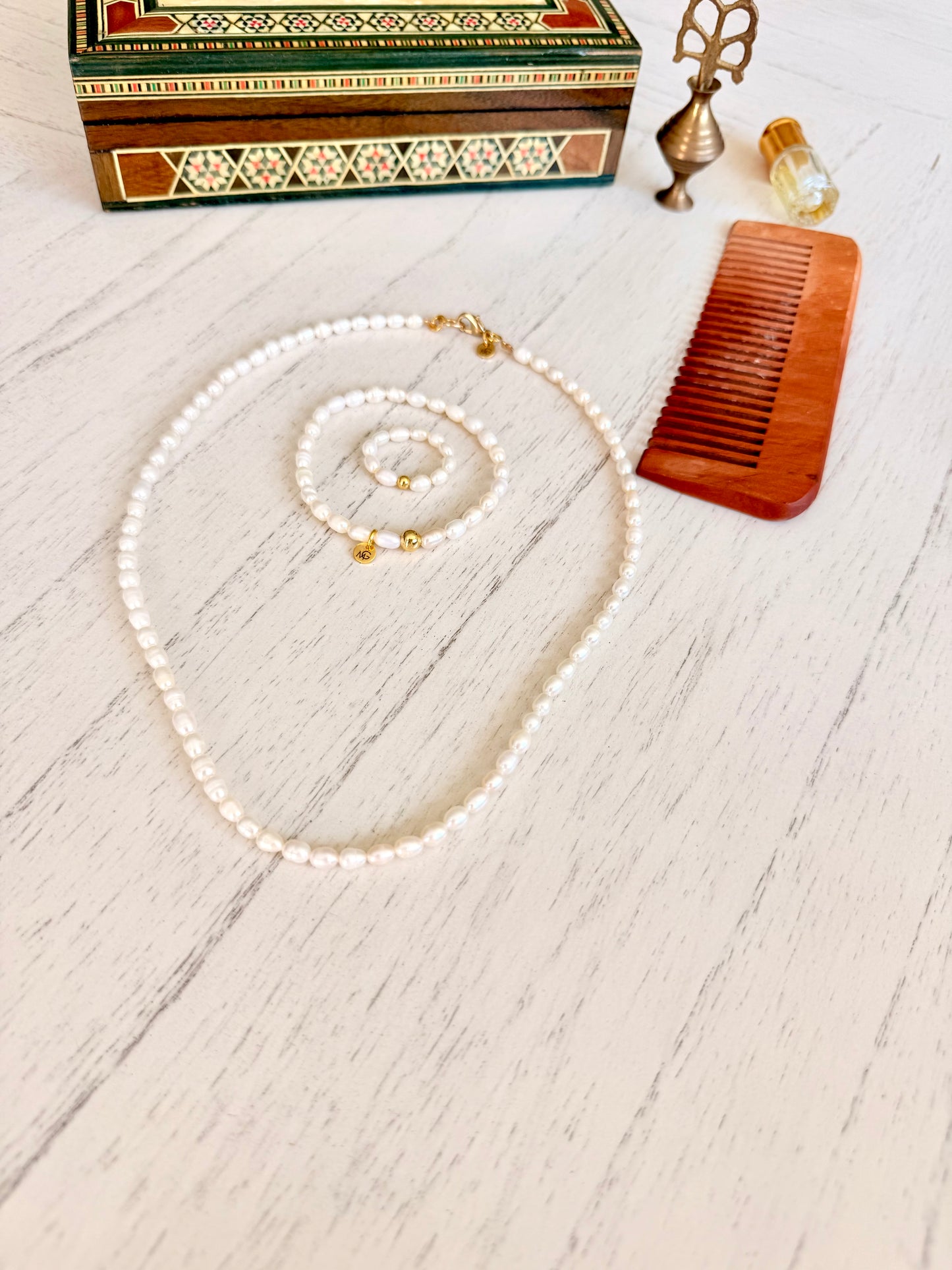 Cultured Pearl Jewelry Set