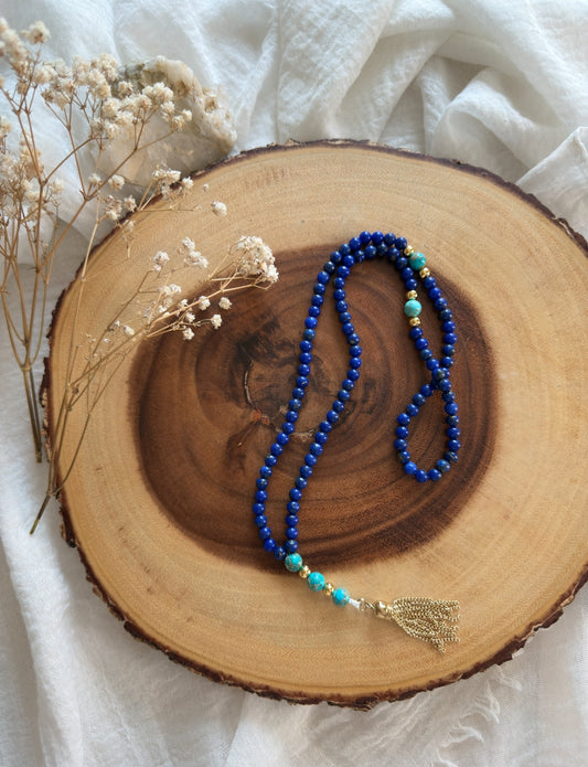 99-Bead Lapis Lazuli - Turquoise Misbaha