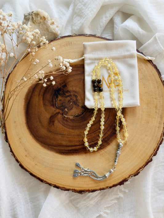 99-Bead Citrine - Tiger Eye Misbaha