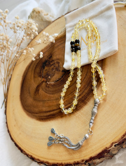 99-Bead Citrine - Tiger Eye Misbaha