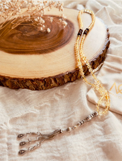 99-Bead Citrine - Tiger Eye Misbaha