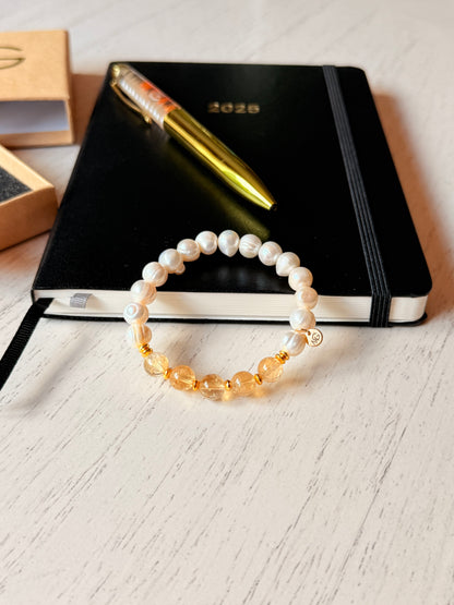 High-Quality Citrine - Natural Pearl