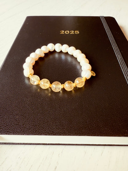 High-Quality Citrine - Natural Pearl