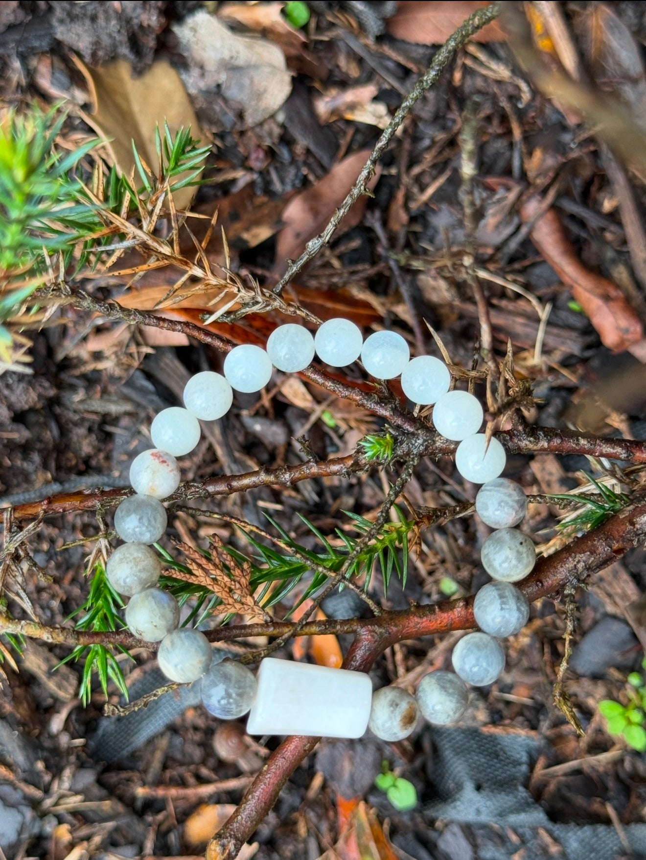 Moonstone-Labradorite Bracelet