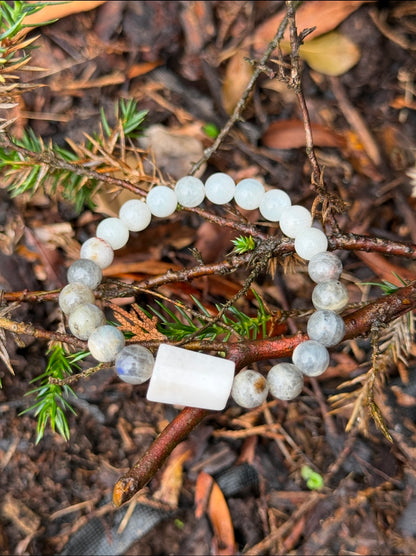Moonstone-Labradorite Bracelet