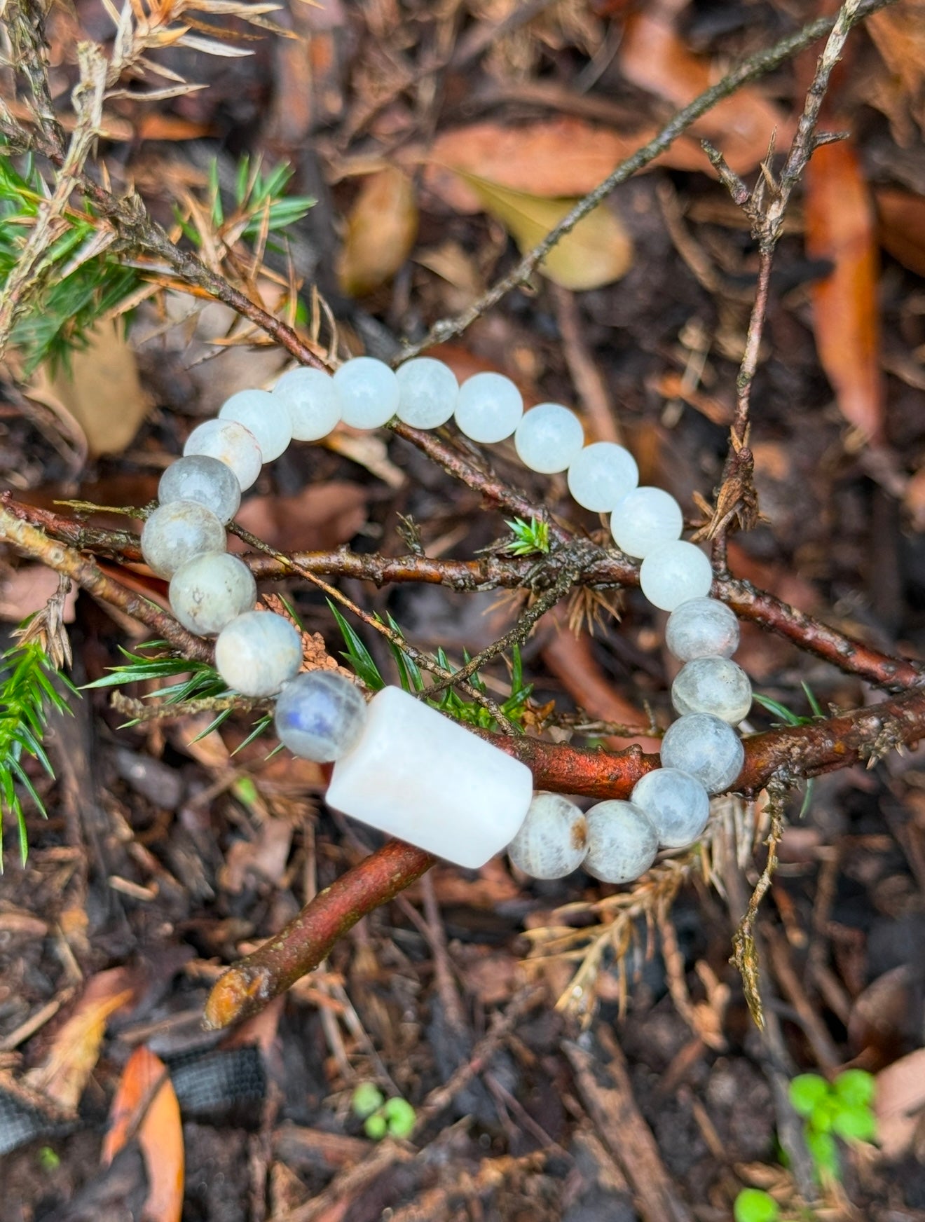 Moonstone-Labradorite Bracelet