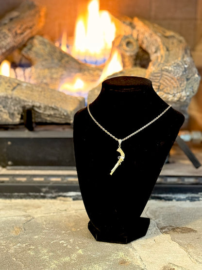 Stirling Silver and Plated Gold Hunter's Gunn Necklace