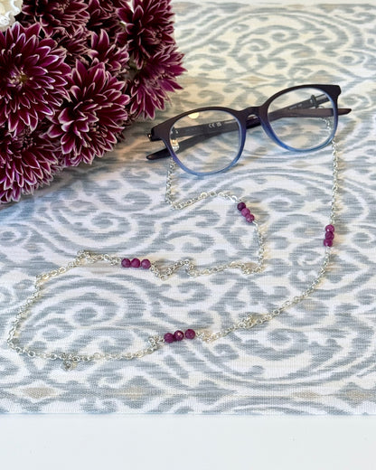 Ruby Eyeglasses Chain
