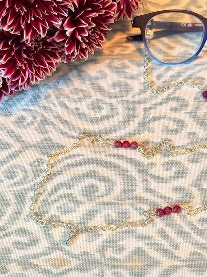 Ruby Eyeglasses Chain