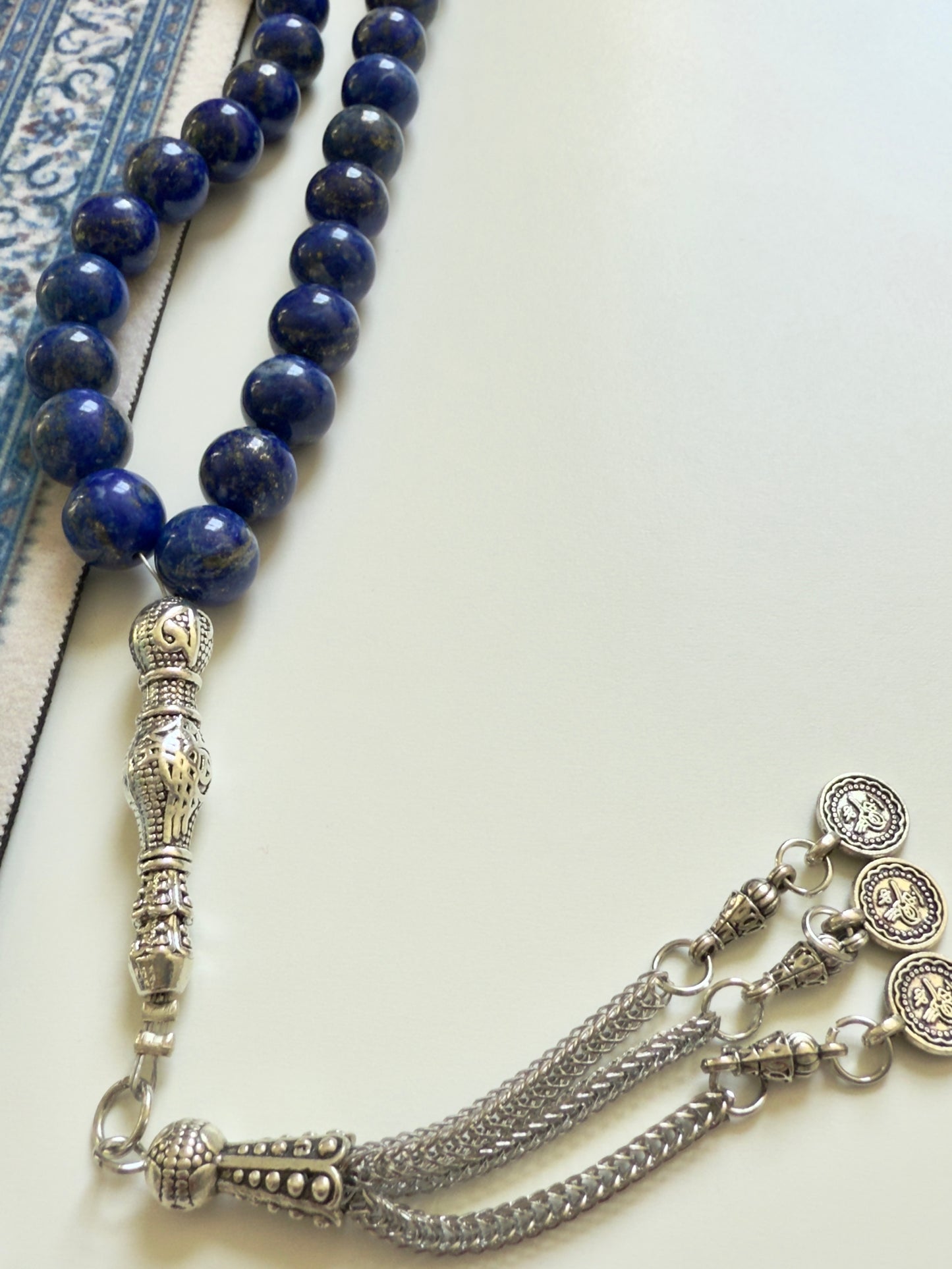 Lapis Lazuli 33-Bead Misbaha 10mm Bead Size